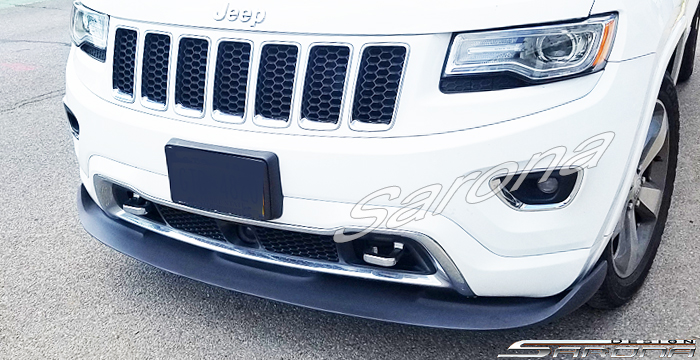 Custom Jeep Grand Cherokee  SUV/SAV/Crossover Front Add-on Lip (2014 - 2018) - $590.00 (Part #JP-033-FA)